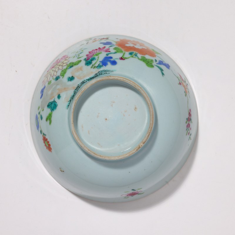 清中期 粉彩花卉纹碗 - 图6