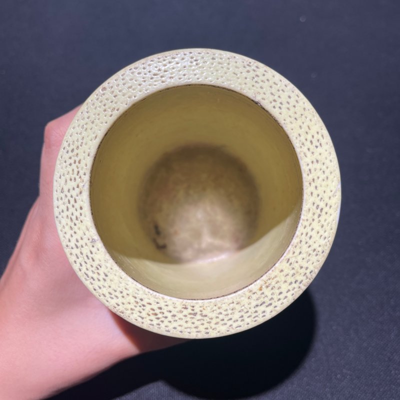 清道光 王炳荣制雕瓷笔筒 - 图6