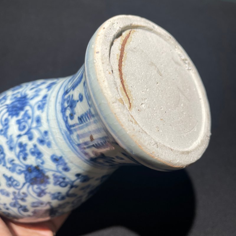 明中期 青花缠枝莲纹梅瓶 - 图8