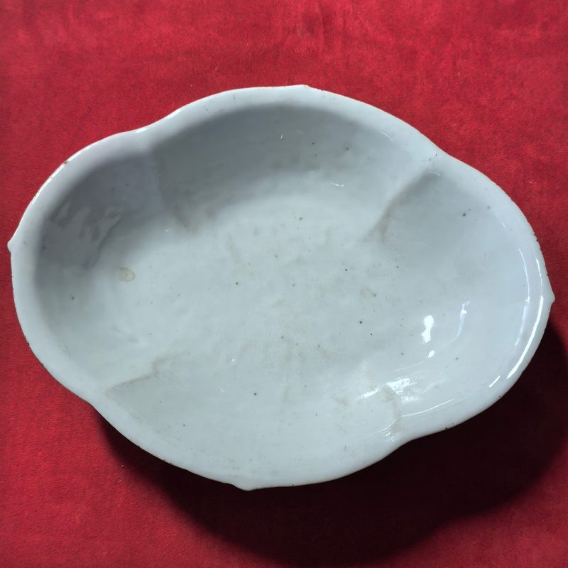 清中期 青花缠枝花卉纹供盘 - 图6