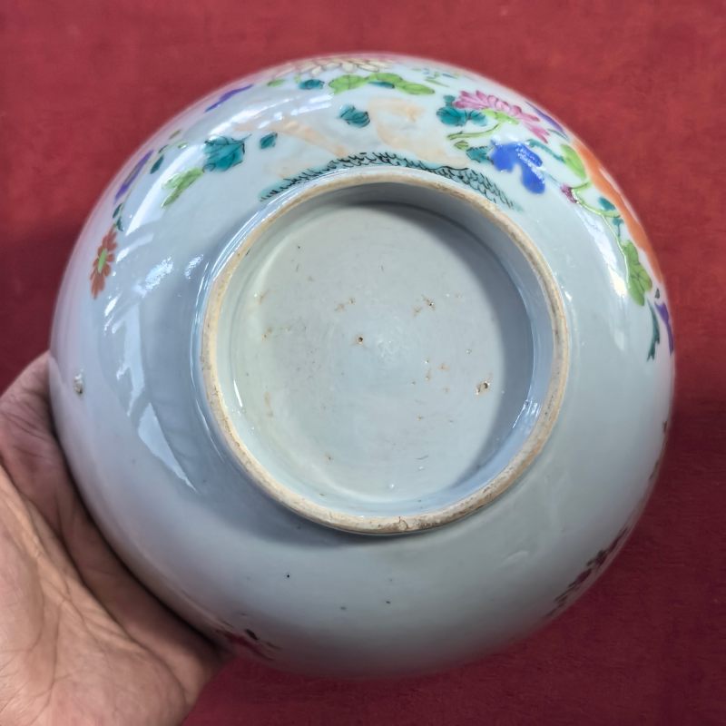 清中期 粉彩花卉纹碗 - 图11