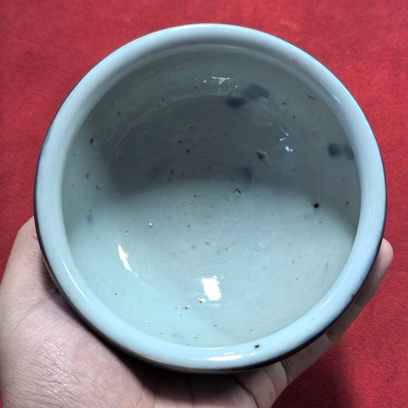 明晚期 霁蓝釉钵式炉 - 图7