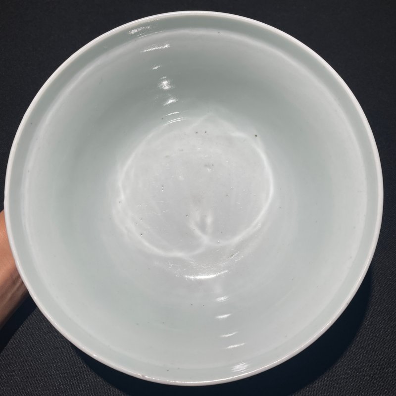 清乾隆 青花灵芝团龙纹碗 - 图6