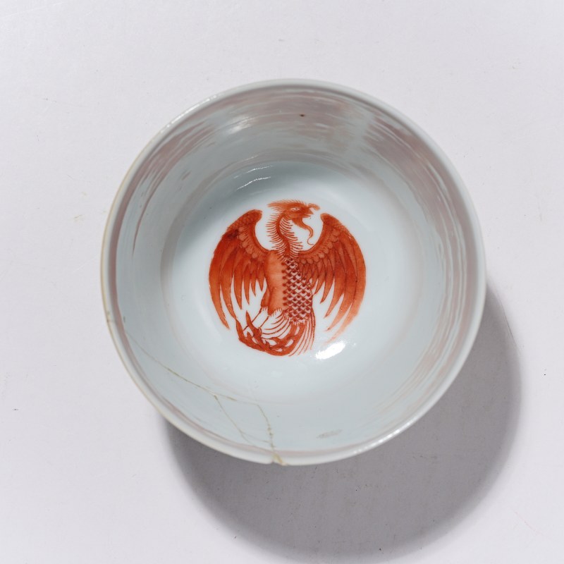 清光绪 粉彩夔凤纹杯 - 图4