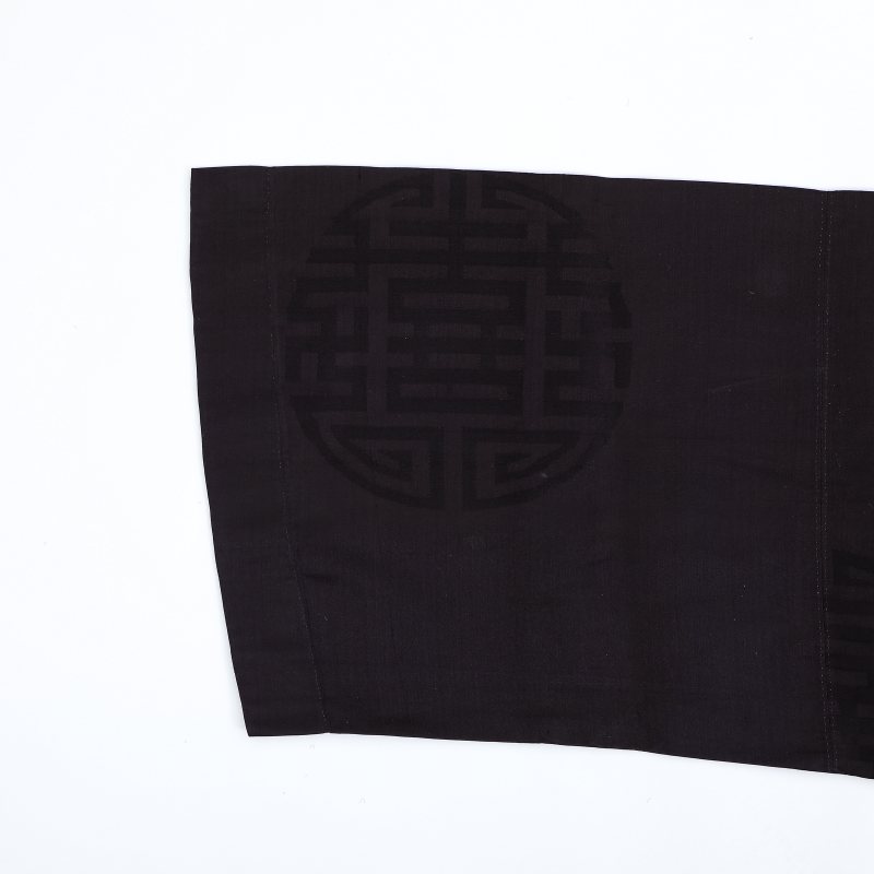 清  石青江绸职官马褂 - 图5