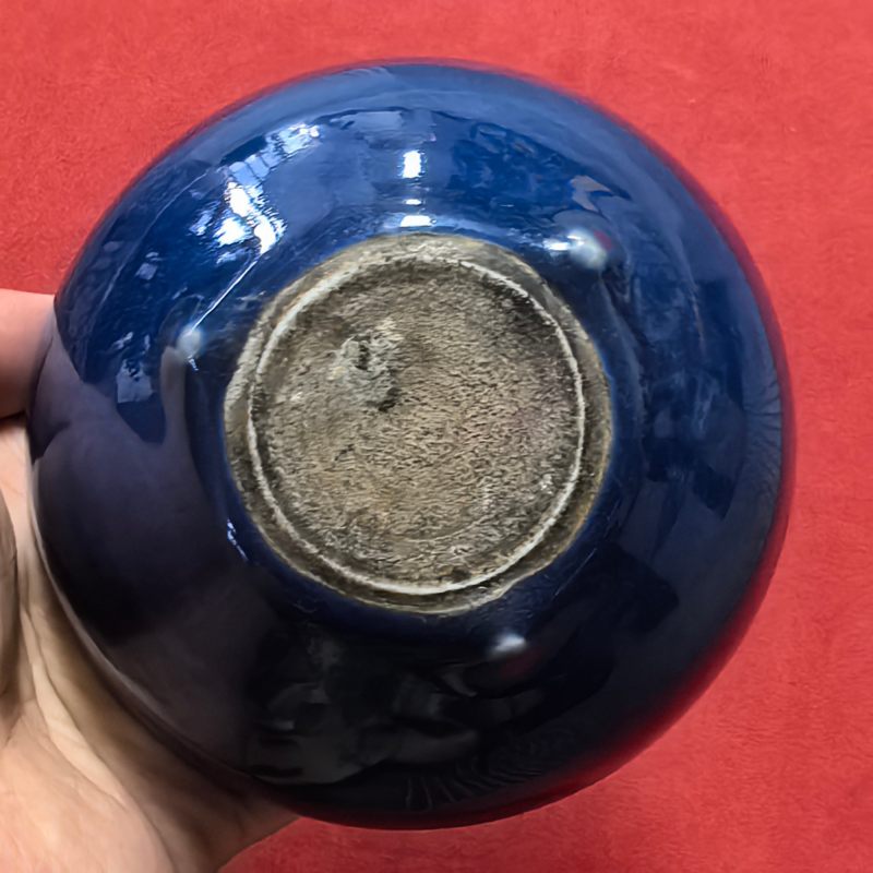 明晚期 霁蓝釉钵式炉 - 图11