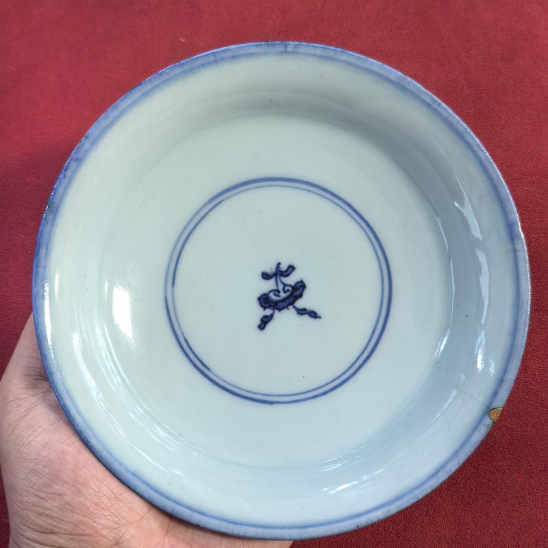 清乾隆 青花缠枝莲纹盖碗 - 图20