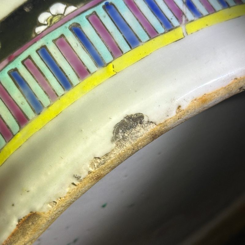 清晚期 粉彩群仙祝寿双耳花口大瓶一对 - 图24