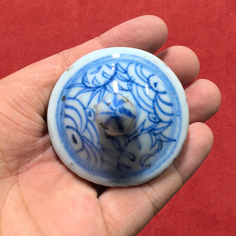 清中期 青花线描缠枝花卉纹壶 - 图13