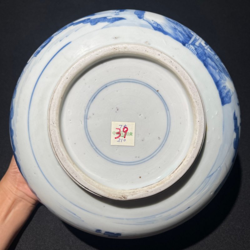 清康熙 青花山水纹香炉 - 图7