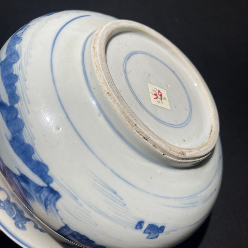 清康熙 青花山水纹香炉 - 图8