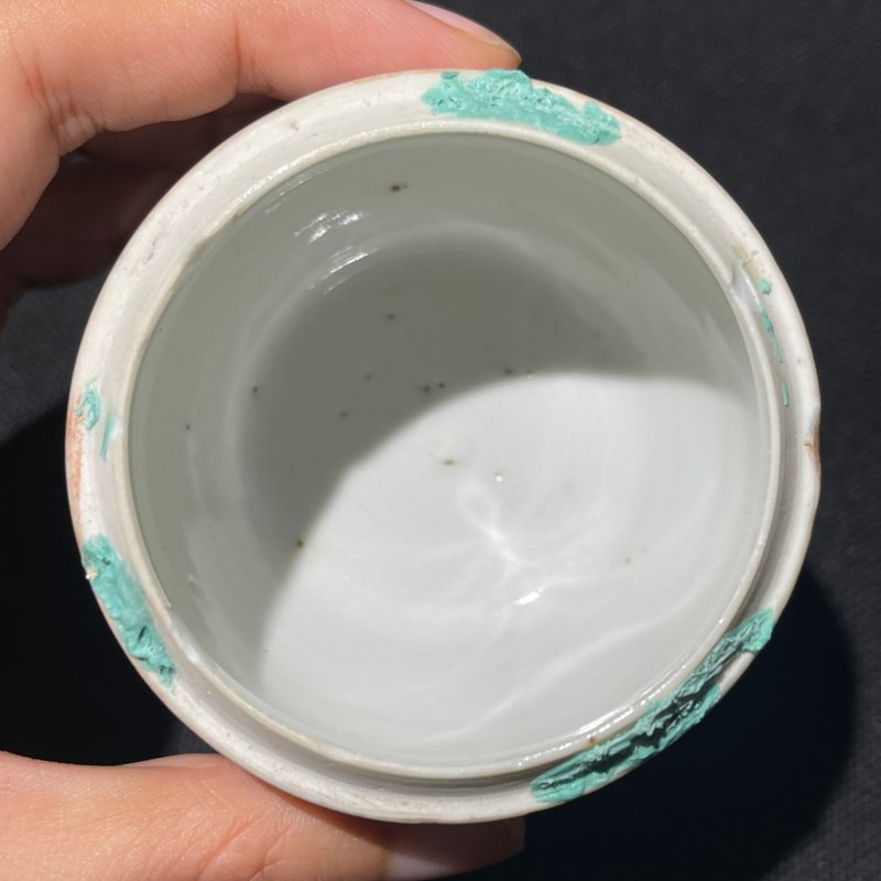 清光绪 粉彩山水人物故事图小鼓钉罐 - 图10