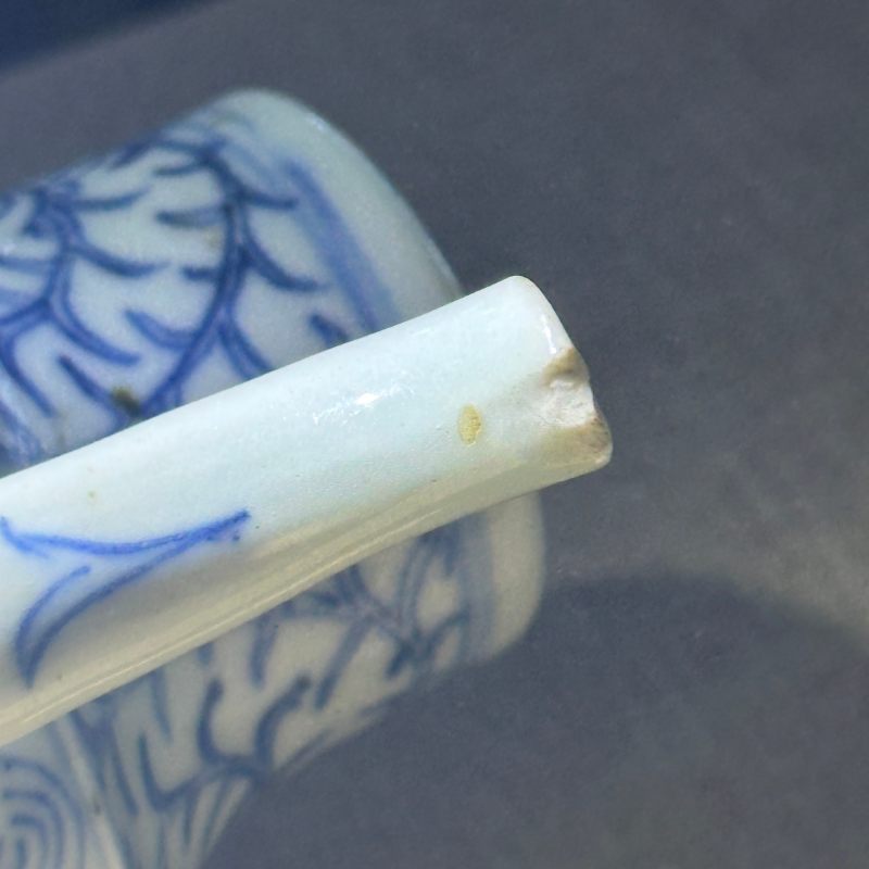 清中期 青花线描缠枝花卉纹壶 - 图18