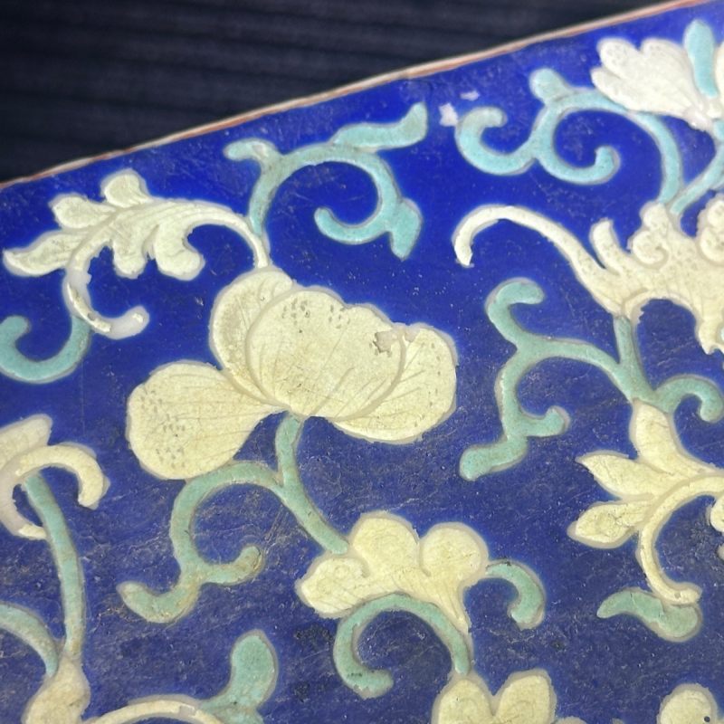 清晚期 粉彩缠枝宝象花纹书挡 - 图19