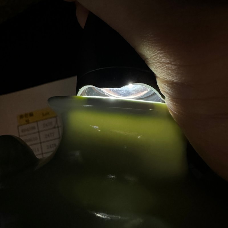 清乾隆 豆青釉象耳衔环尊 - 图11