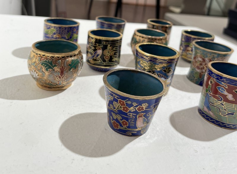 二十世紀 掐絲琺琅小杯十二件 | TWELVE SMALL CLOISONNÉ CUPS - 图6