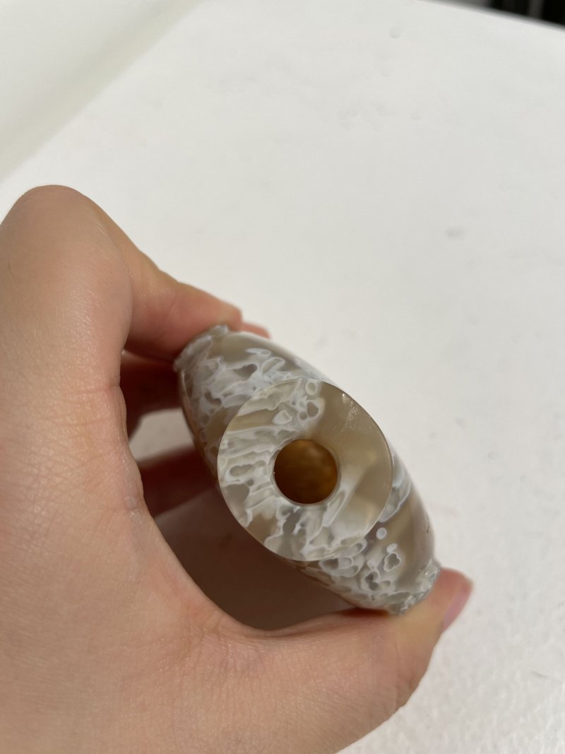 十九世紀 灯心草瑪瑙鼻煙壺 | A 'MACARONI' AGATE SNUFF BOTTLE - 图12