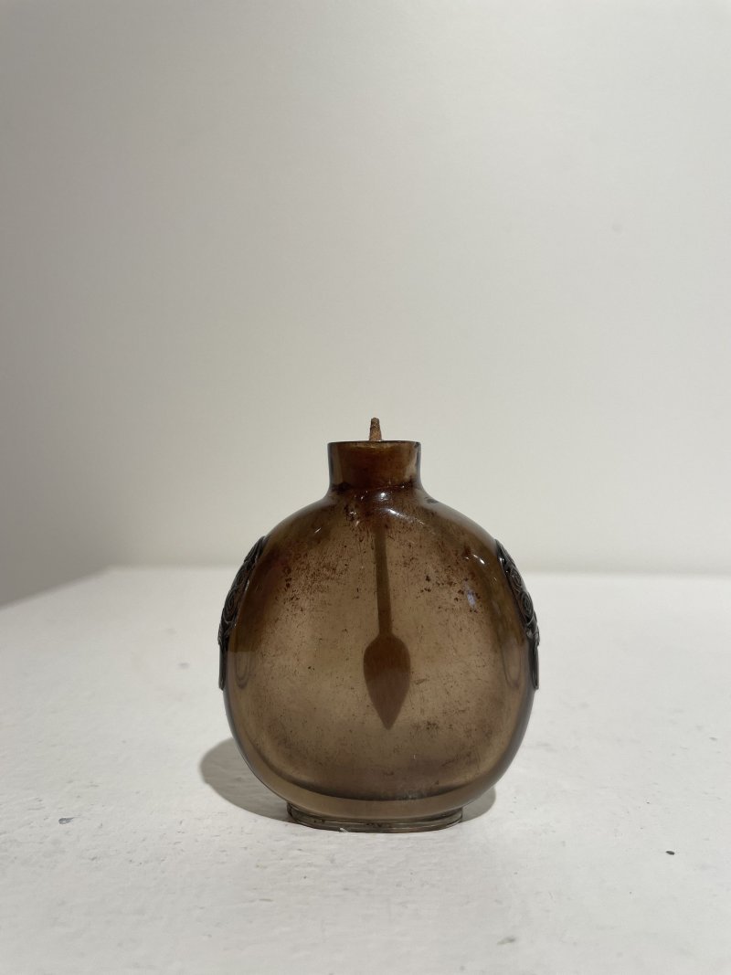 十九世紀 煙晶鼻煙壺 | A SMOKY CRYSTAL SNUFF BOTTLE - 图8