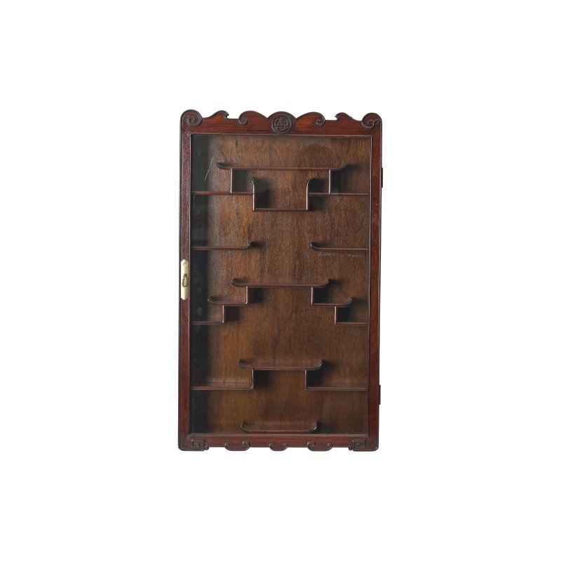 THREE ROSEWOOD AND MIXED WOOD DISPLAY CABINETS - 图8