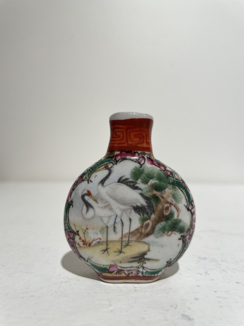 傳承： | TWO PAINTED ENAMEL, TWO CLOISONNÉ, AND A FAMILLE ROSE SNUFF BOTTLE - 图60