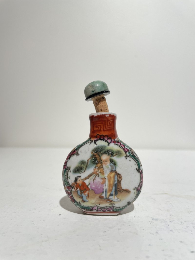傳承： | TWO PAINTED ENAMEL, TWO CLOISONNÉ, AND A FAMILLE ROSE SNUFF BOTTLE - 图63