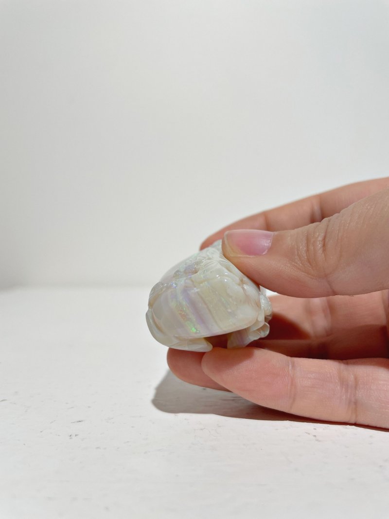 晚清至民國 螺鈿鉄拐李與鹿紋、花鳥紋鼻煙壺二件 | TWO MOTHER-OF-PEARL 'LONGEVITY' AND 'FLORAL' SNUFF BOTTLES - 图4