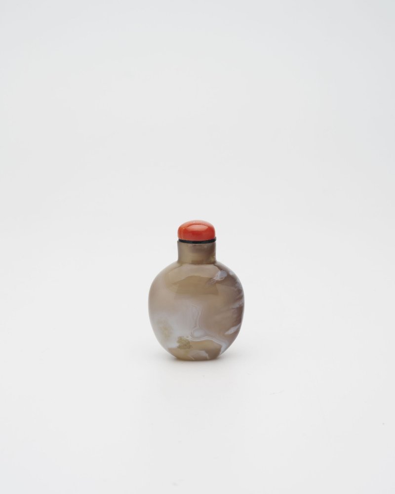 十八/十九世紀 纏絲瑪瑙鼻煙壺 | A STRIATED AGATE SNUFF BOTTLE - 图18