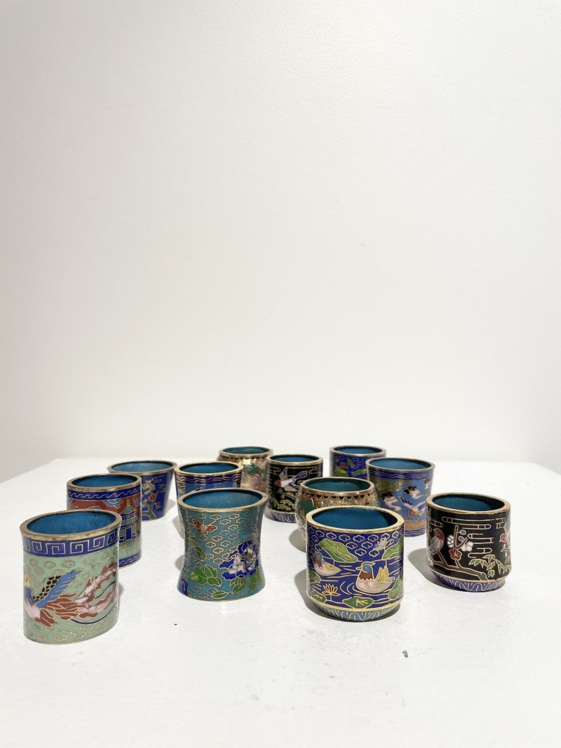 二十世紀 掐絲琺琅小杯十二件 | TWELVE SMALL CLOISONNÉ CUPS - 图20