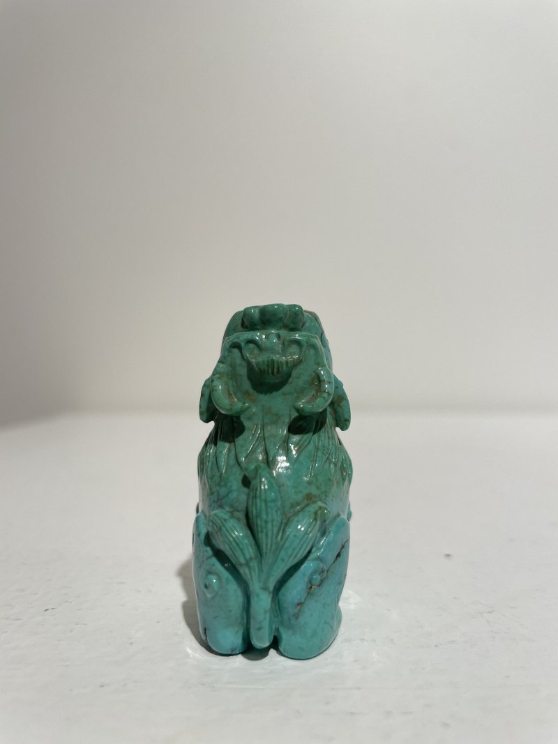 晚清至民國 綠松石麒麟鼻煙壺 | A TURQUOISE 'QILIN' SNUFF BOTTLE - 图6