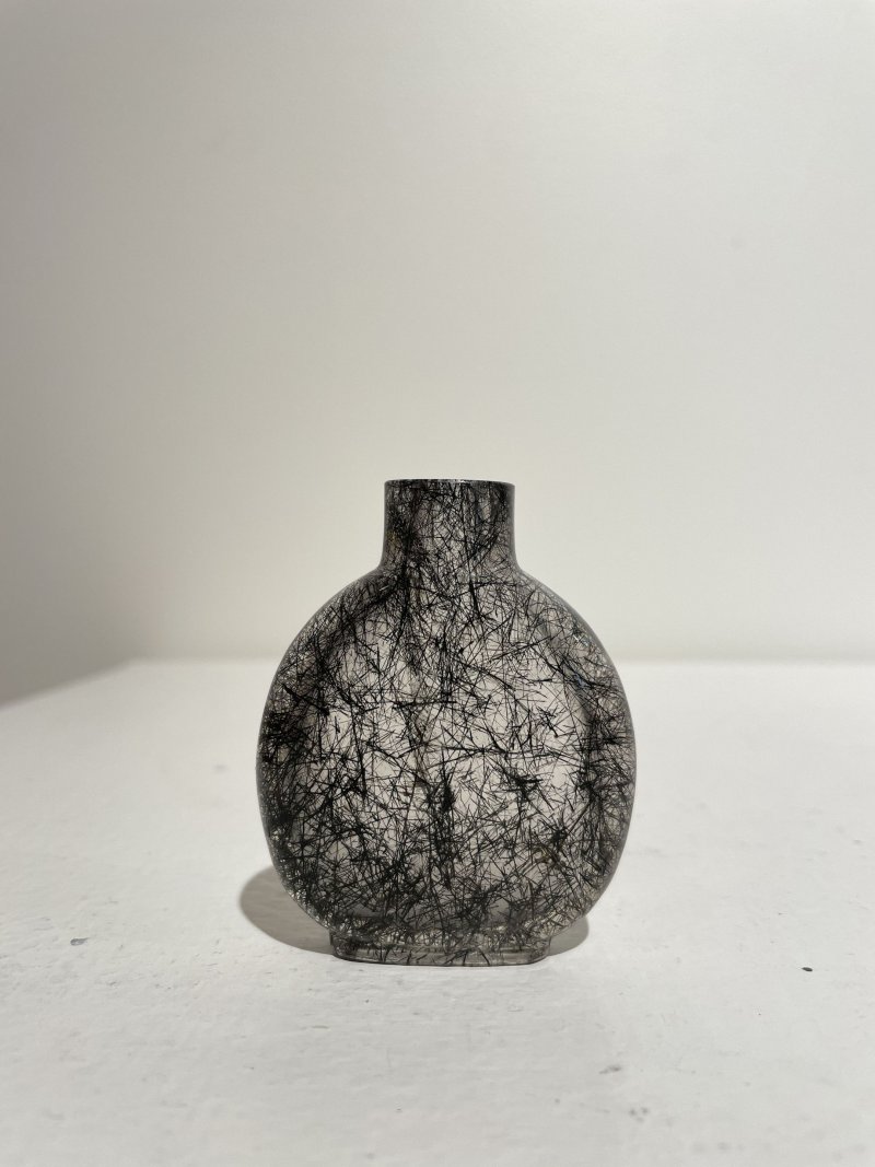 十九世紀 髮晶鼻煙壺 | A HAIR CRYSTAL SNUFF BOTTLE - 图16