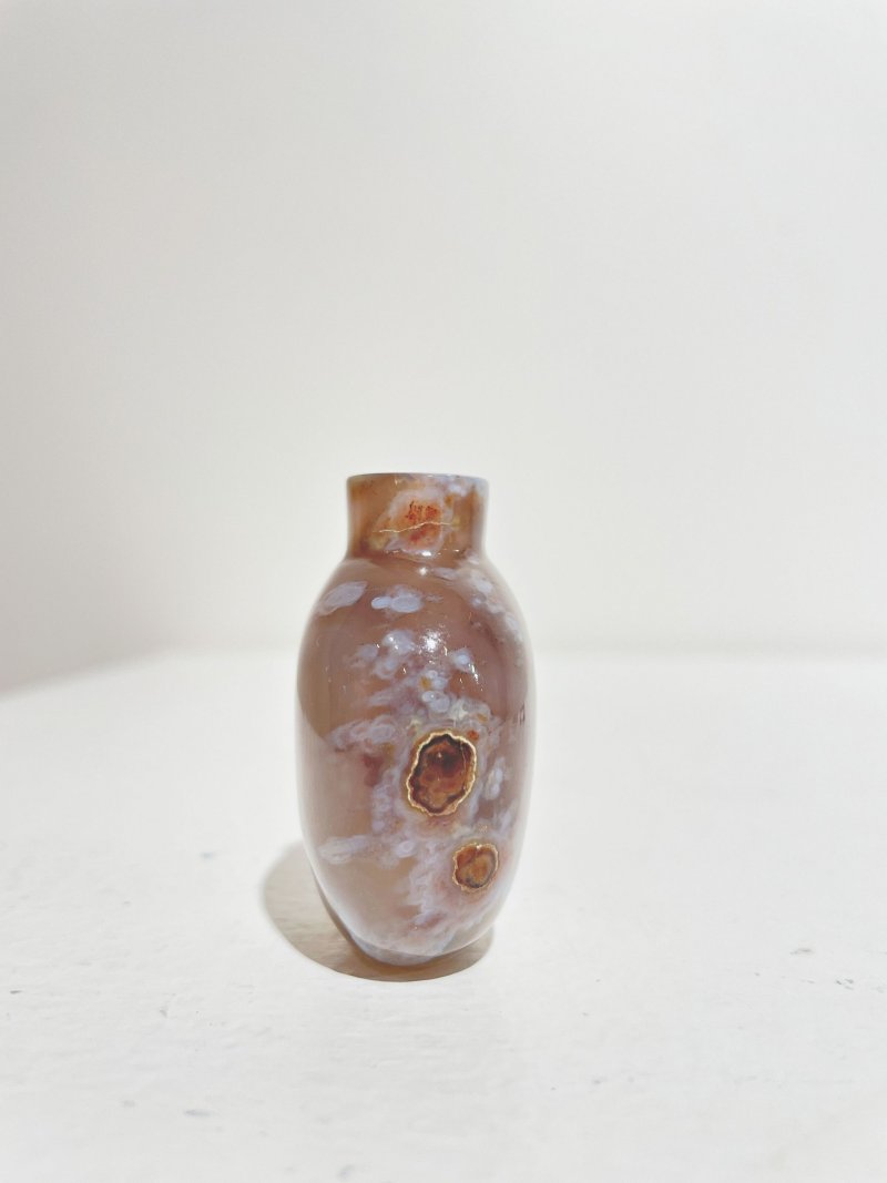 十八/十九世紀 纏絲瑪瑙鼻煙壺 | A STRIATED AGATE SNUFF BOTTLE - 图21