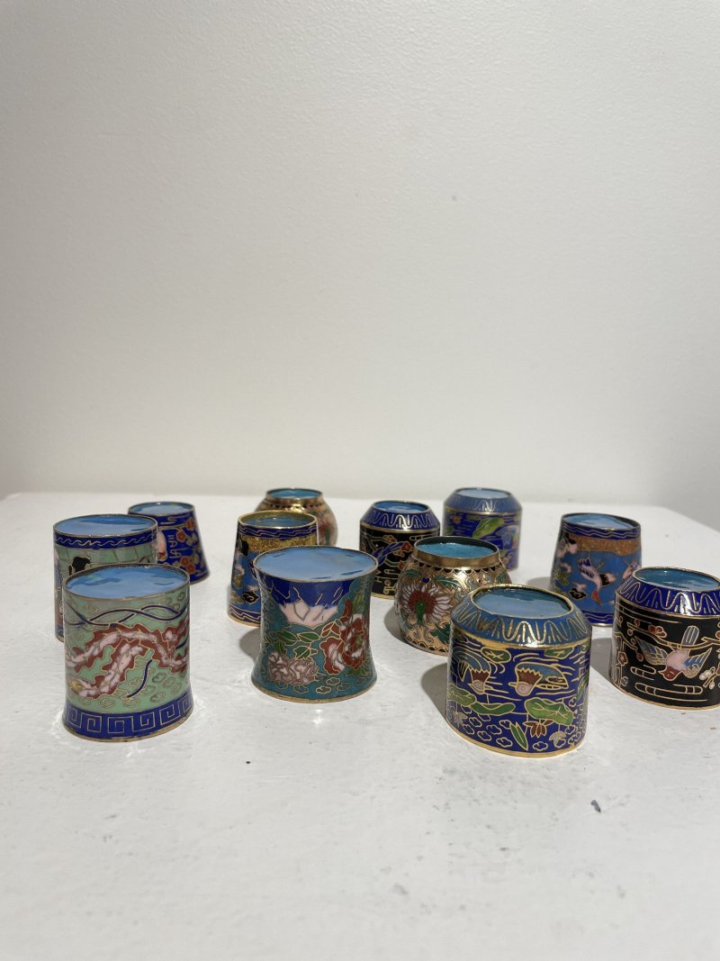 二十世紀 掐絲琺琅小杯十二件 | TWELVE SMALL CLOISONNÉ CUPS - 图2