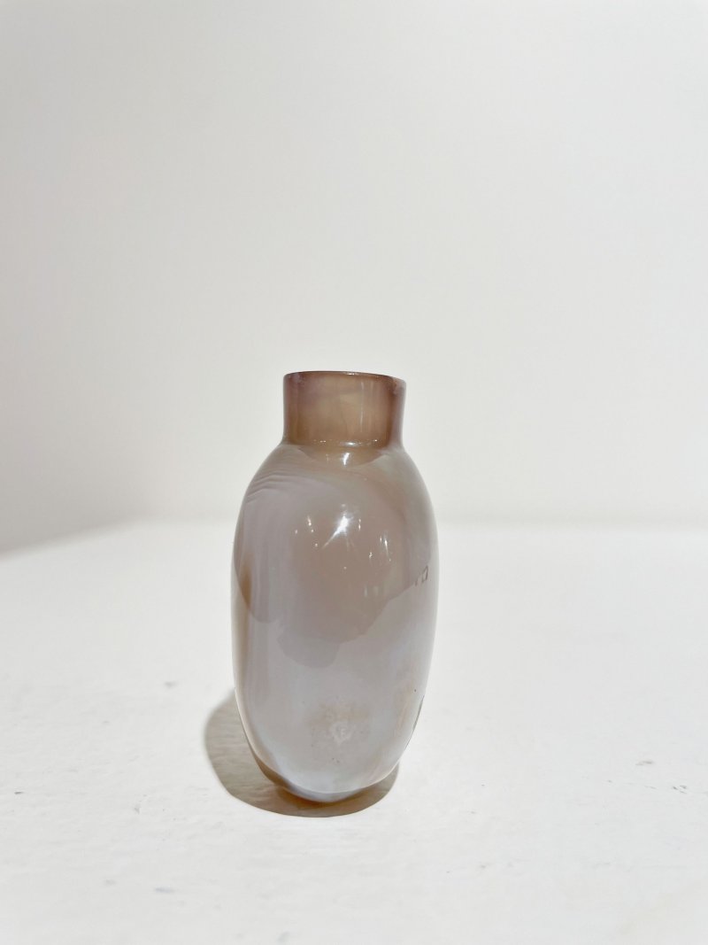 十八/十九世紀 纏絲瑪瑙鼻煙壺 | A STRIATED AGATE SNUFF BOTTLE - 图23