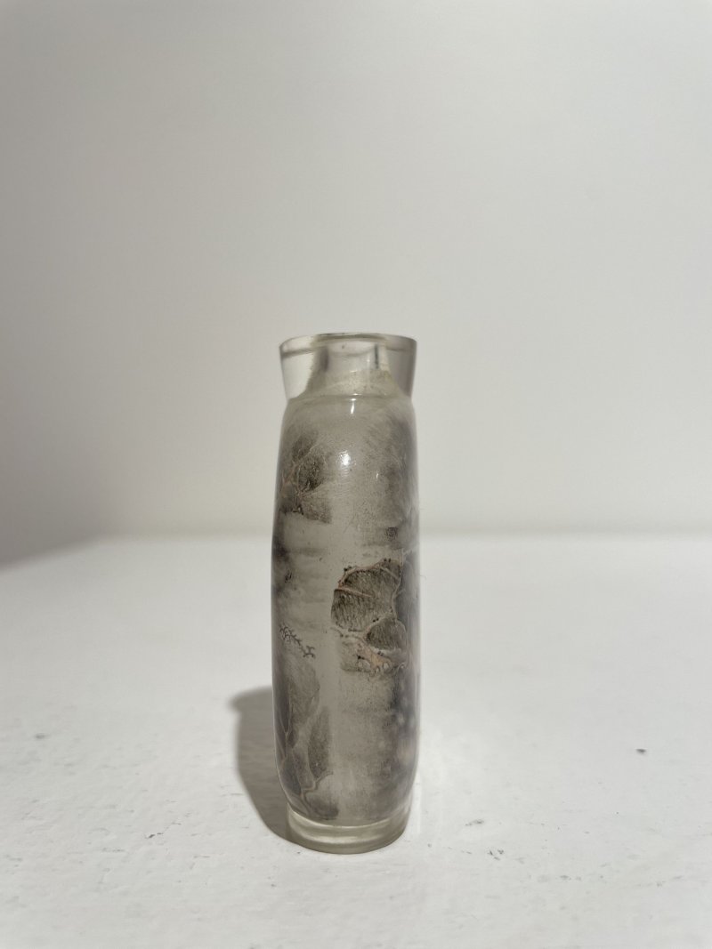 十九世紀 玻璃内畫山水紋鼻烟壺 | AN INSIDE PAINTED GLASS 'LANDSCAPE' SNUFF BOTTLE - 图19