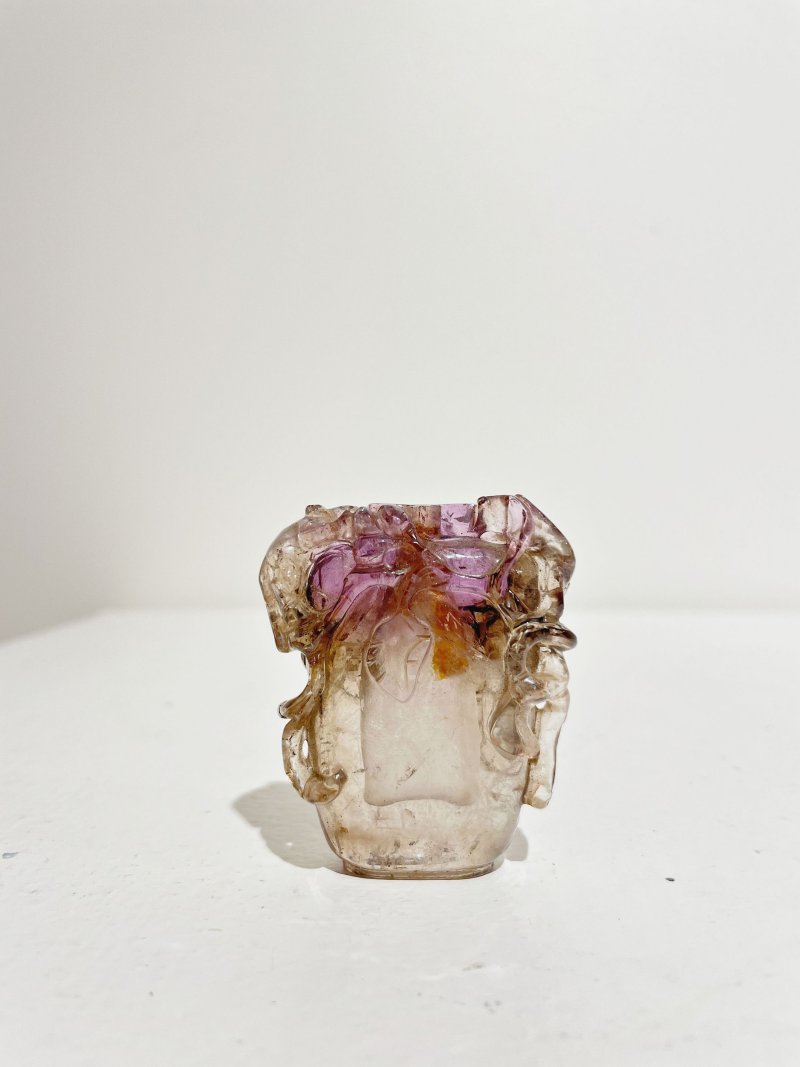 十九世紀 紫水晶⌈松鼠葡萄⌋鼻煙壺、紫水晶⌈松鼠⌋蓋 | AN AMETHYST 'SQUIRREL AND GRAPES' SNUFF BOTTLE - 图24