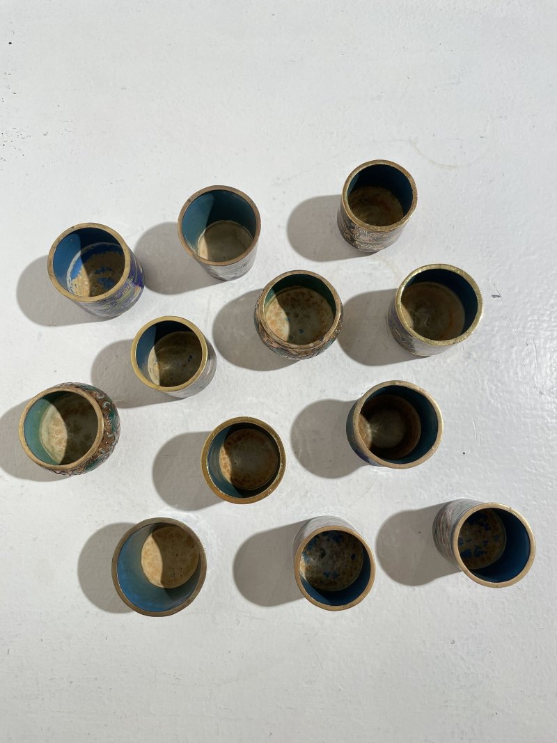 二十世紀 掐絲琺琅小杯十二件 | TWELVE SMALL CLOISONNÉ CUPS - 图5