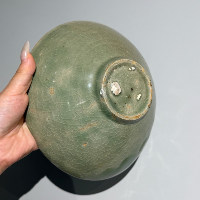 明代 青釉印花碗 - 图8