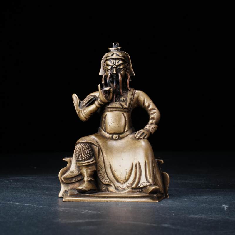 清代 铜关公