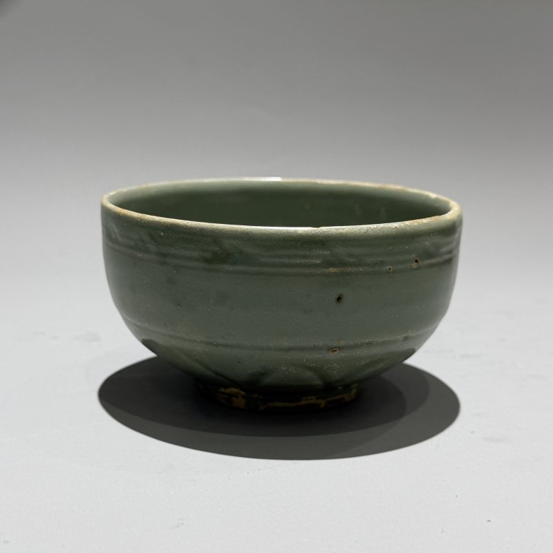 明代 龙泉窑青釉莲瓣纹钵 - 图4