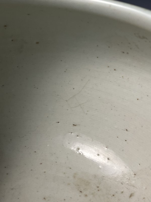 晚清 豆青釉青花开窗笔洗 - 图12