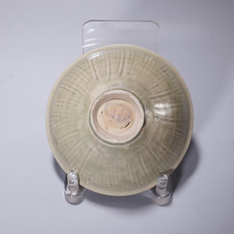 明代 龙泉窑青釉刻花盏 - 图3
