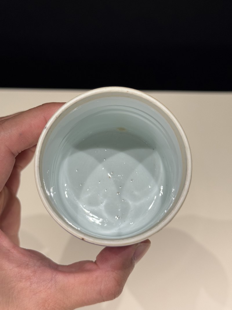 清康熙 青花花卉纹香筒 - 图12