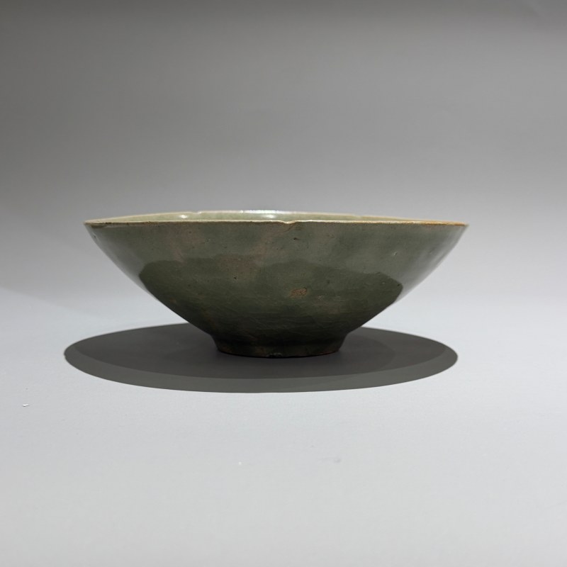 明代 青釉印花碗 - 图4