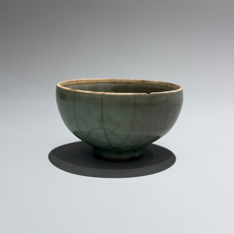 明代 龙泉窑青釉敛口杯 - 图5