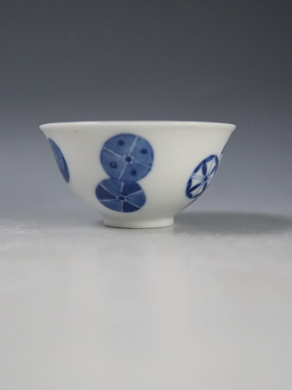 晚清 青花皮球花茶元 - 图6
