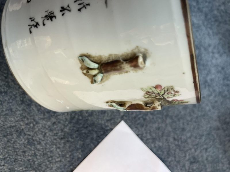    民國 粉彩花鳥花卉紋蓋盅 - 图5