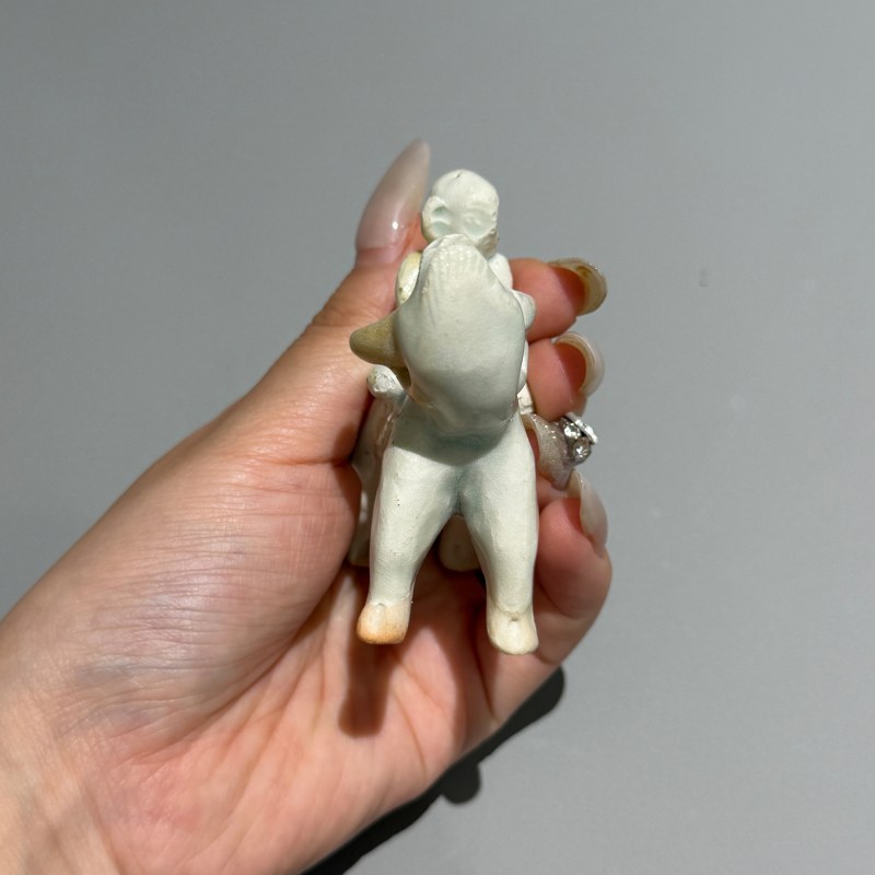 明代 青白釉童子骑牛摆件 - 图12