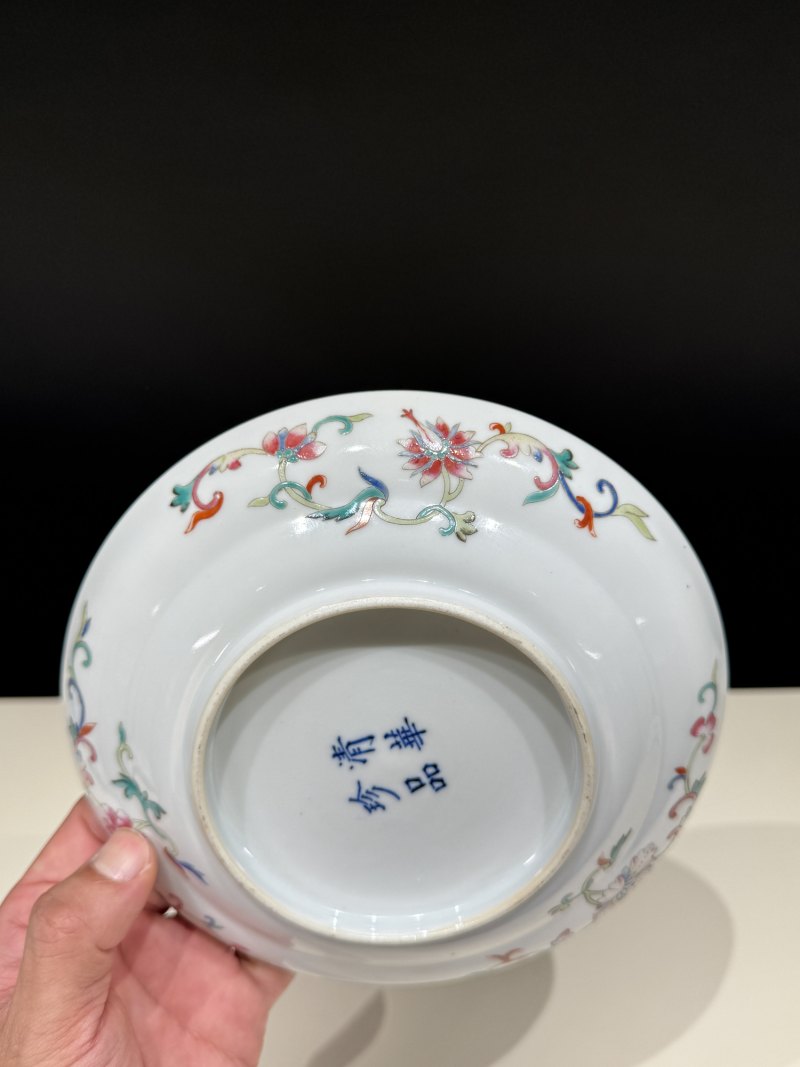 清光绪 粉彩四季花卉纹盘 - 图10