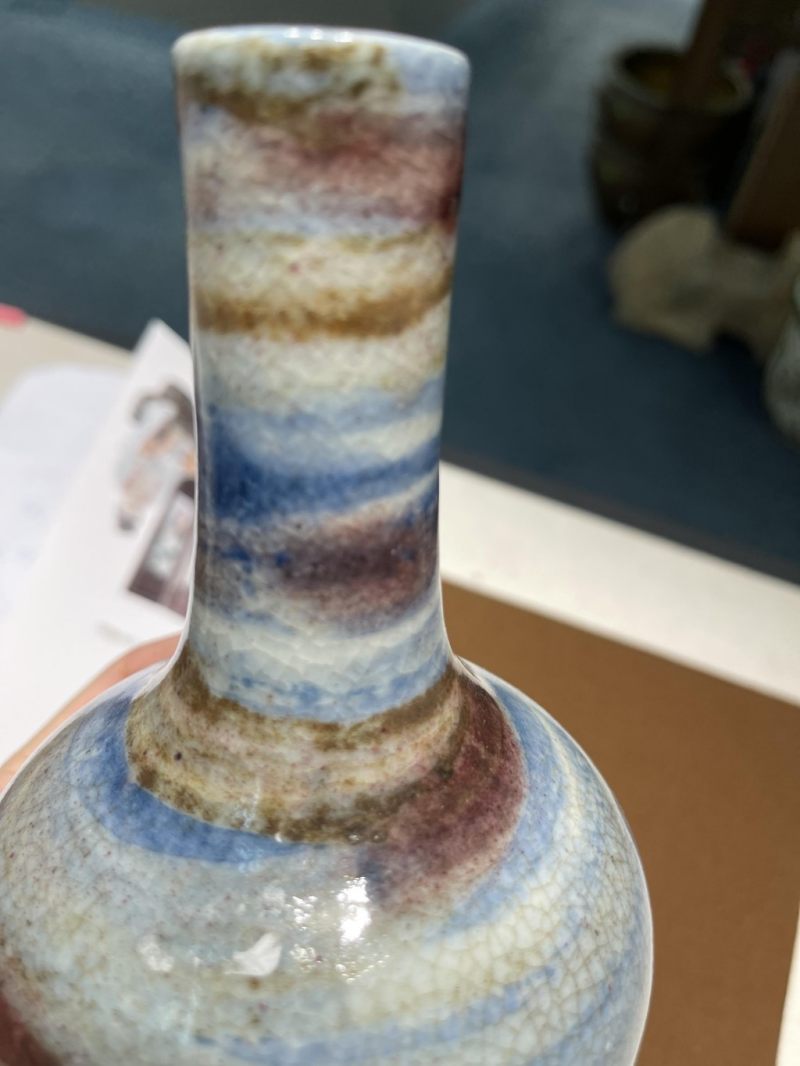    清 窯變裂紋瓶 - 图5