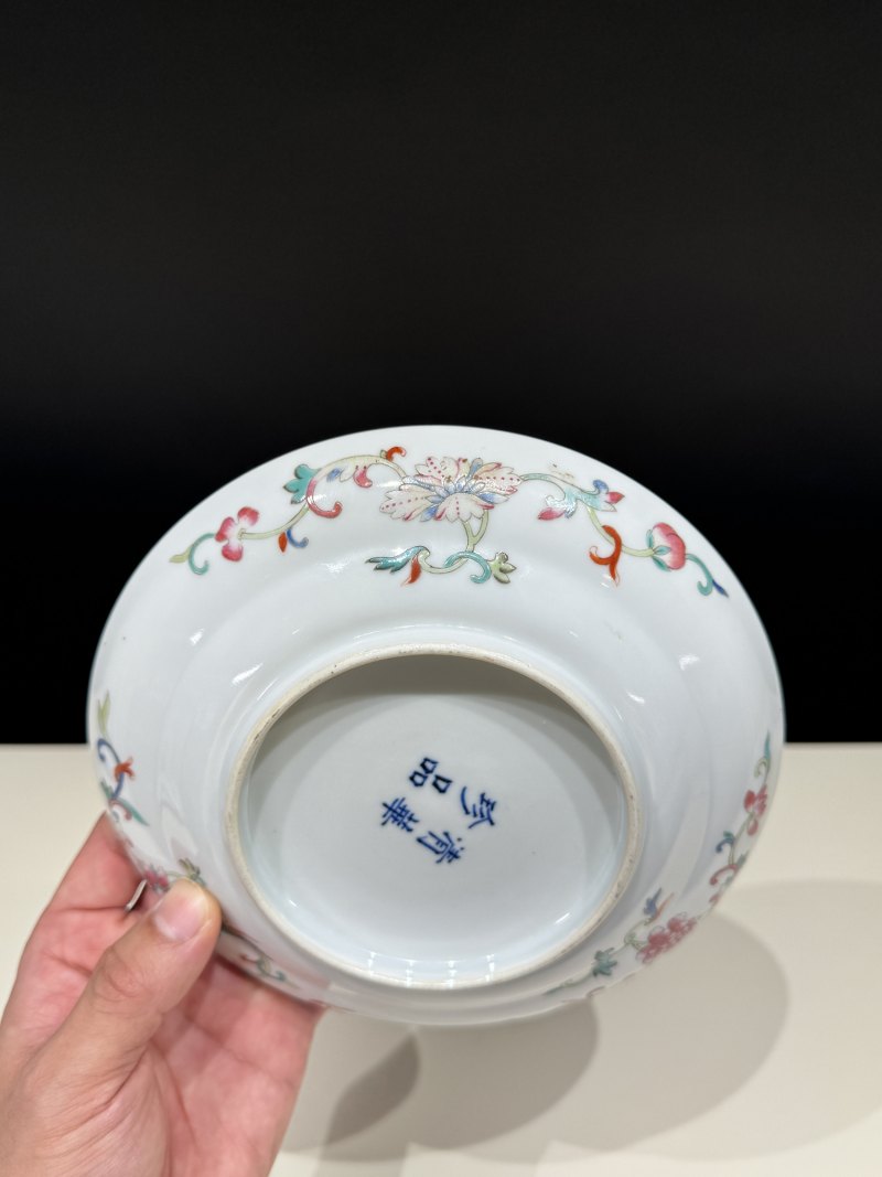 清光绪 粉彩四季花卉纹盘 - 图11